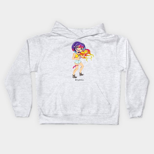 Sagittarius Kids Hoodie by idiotstile